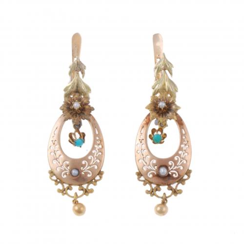 SPANISH EARRINGS C19th.