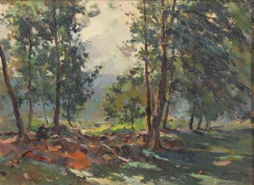 JOAQUIM MARSILLACH CODONY (1905-1986). "OLOT LANDSCAPE".