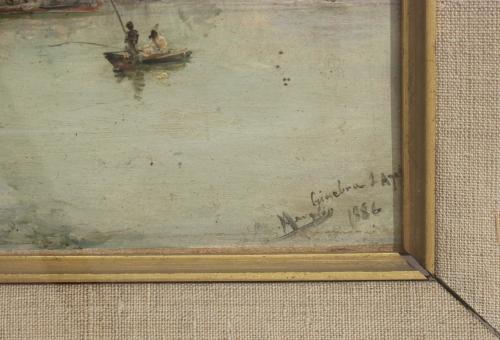 JOSEP Mª MARQUÉS I GARCÍA (1862-1938). "LAKE GENEVA". 1886.
