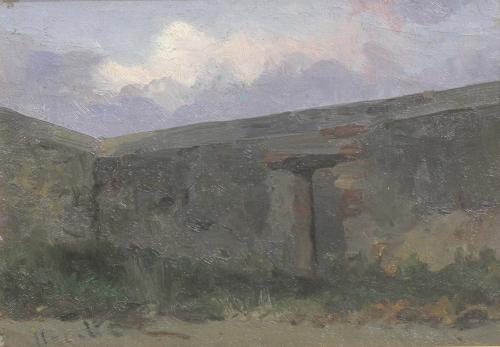 MODEST URGELL I INGLADA (1839-1919). "GARDEN WALL".