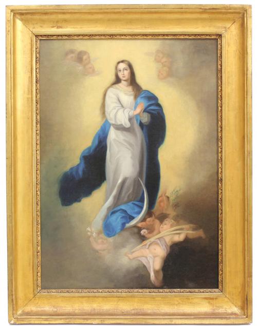 ANDALUSIAN SCHOOL, C19th. "THE IMMACULATE CONCEPTION OF THE ESCORIAL".