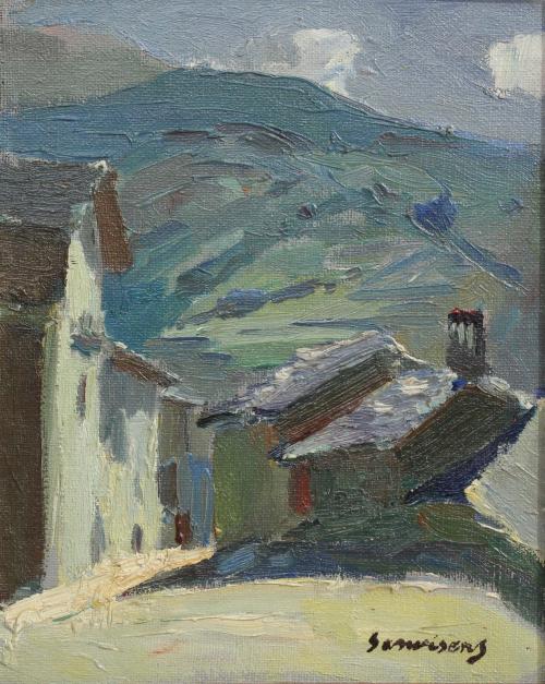 RAMÓN SANVICENS MARFULL (1917-1987). "PUEBLO".