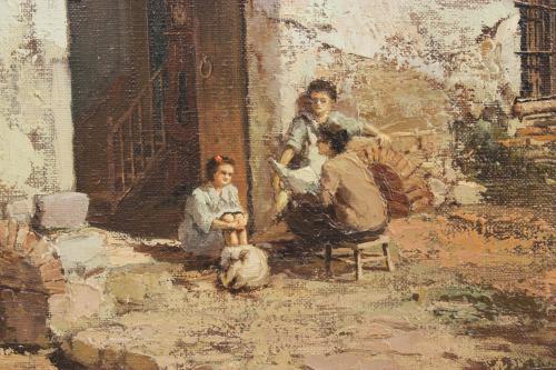 FRANCESC CAMPS DALMASES (1907-1997). "FIGURES IN THE DOORWA