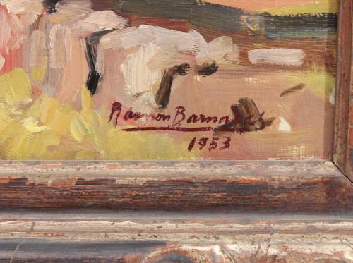 RAMON BARNADAS (1909/15-1981). "THE ROAD", OLOT, 1953.