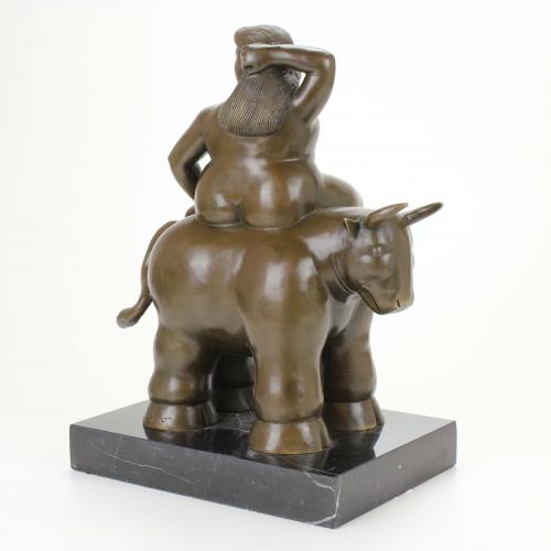 "MOTHER AND BULL",  BOTERIAN FIGURINE, C20th.