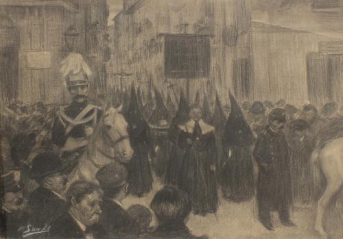 FRANCISCO SARDA LADICO (1877-1912). "PROCESIÓN".