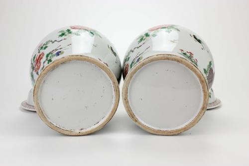 PAIR OF CHINESE POTS, C20th.