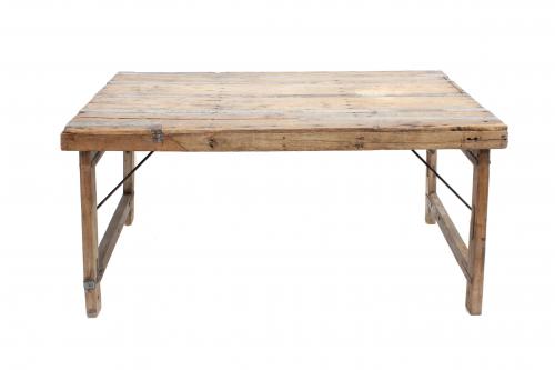 RUSTIC FOLDING TABLE, C20th.