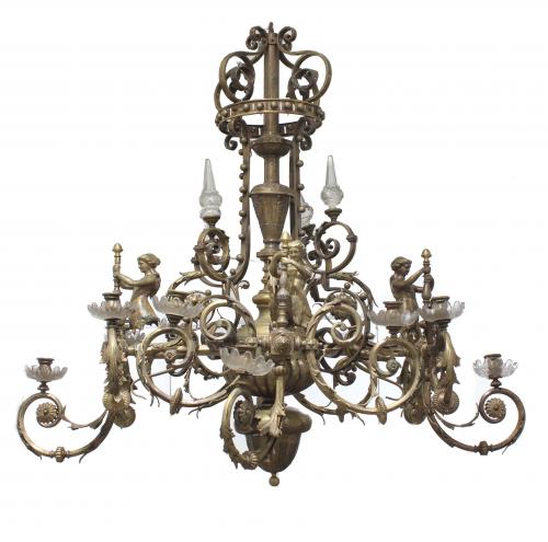 LARGE CEILING LIGHT, END C18th.
