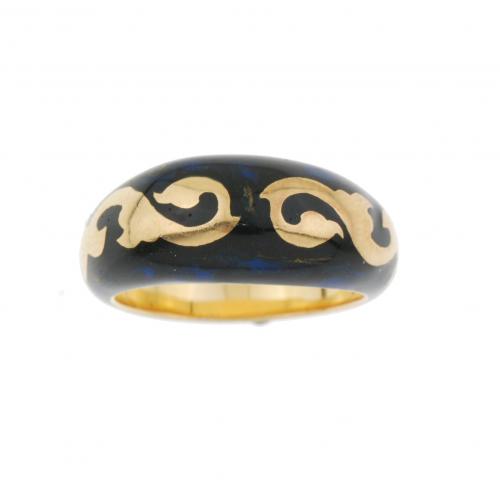FIDIA FIRENZE. SORTIJA EN ORO Y ESMALTE.