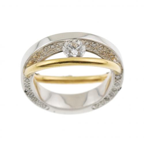 MARTIN BAGAN. SORTIJA CON DIAMANTES.