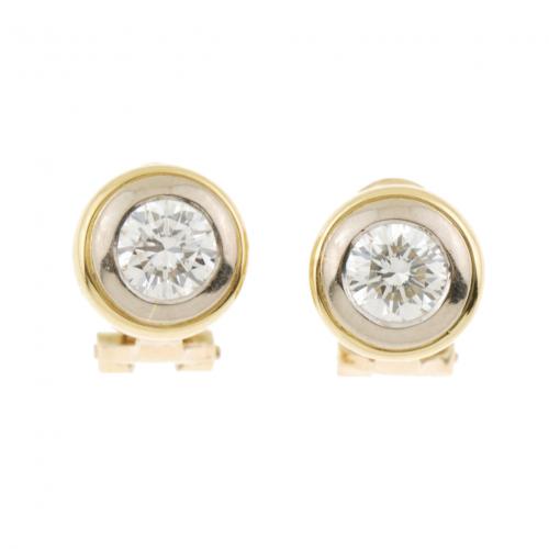 PENDIENTES SOLITARIO DE DIAMANTES.