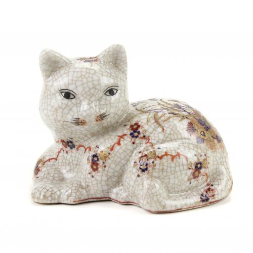 "GATO", FIGURA JAPONESA, MED. SIGLO XX.