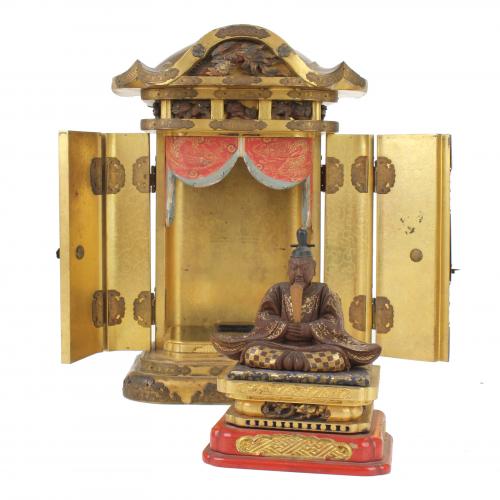 JAPANESE PORTABLE ALTAR, C19th.