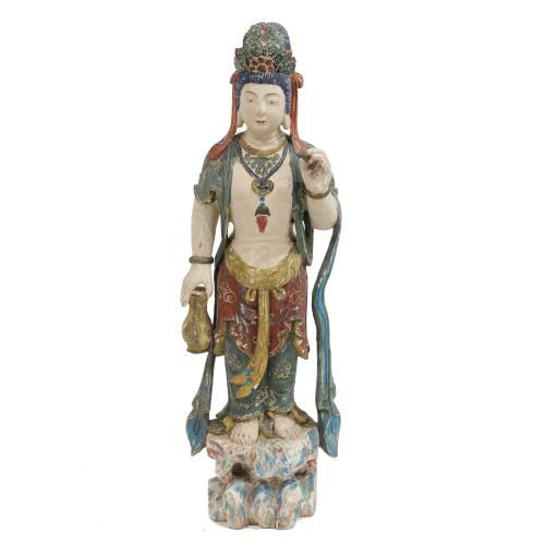 CHINESE SCHOOL, C20th. GUANYIN GODDESS.