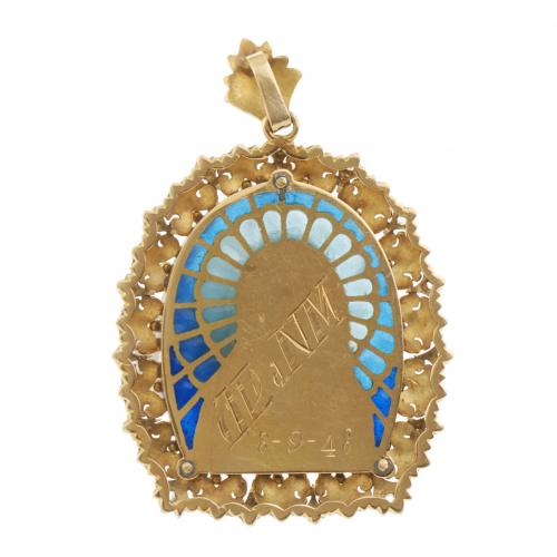 DEVOTIONAL MEDALLION  PENDANT.