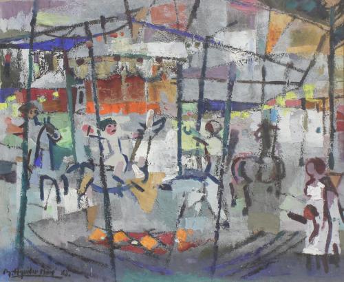 RAMÓN AGUILAR MORE (1924-2015). "CAROUSEL", 1963.
