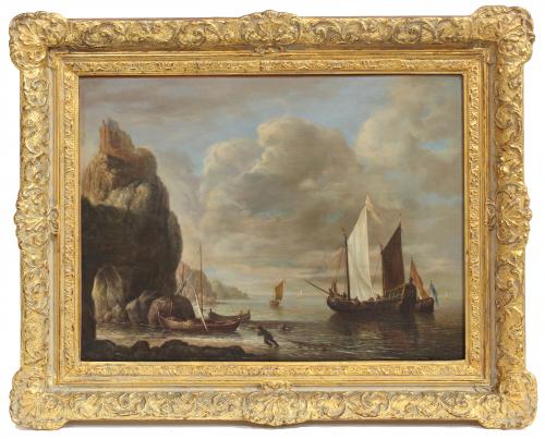 EUROPEAN SCHOOL, C20th..  "SEASCAPE".
