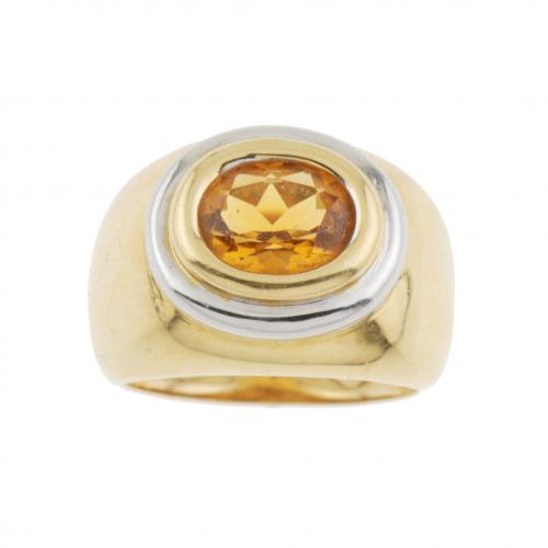 CITRINE RING.