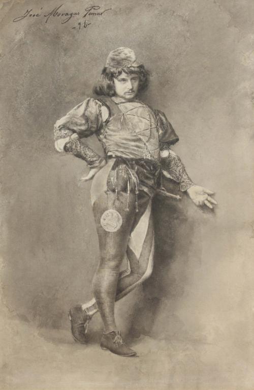 JOSE MORAGAS POMAR (XIX). "FIGURA MASCULINA", 1896.
