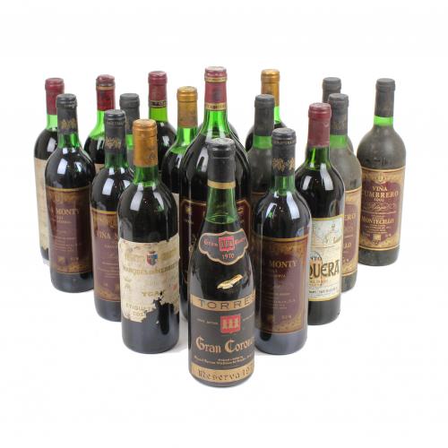 LOT OF SPANISH WINES.