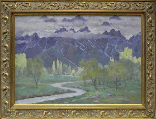 NIKOLAI KARAKHAN (1900-1970). "LANDSCAPE".