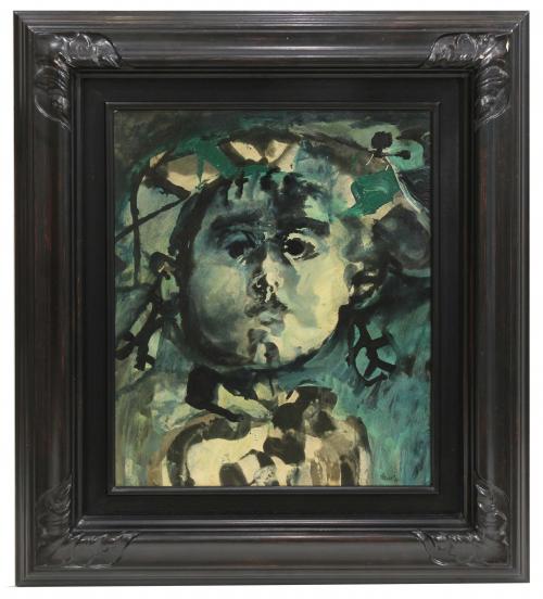 ANTONI CLAVÉ (1913-2005). "LITTLE HARLEQUIN".1950.
