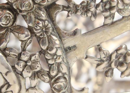 GERMAN SILVER OPENWORK CENTRE PIECE, LAST THIRD C19th - EAR