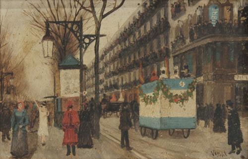 JOSEP VIDAL VIDAL (1876-1950). "TWO VIEWS OF PARIS".
