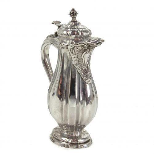 SILVER BARCELONA JAR, C18th.