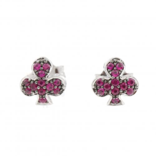 PENDIENTES CON RUBÍES.