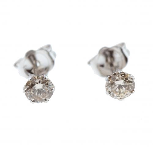 .  DIAMOND SOLITAIRE EARRINGS.