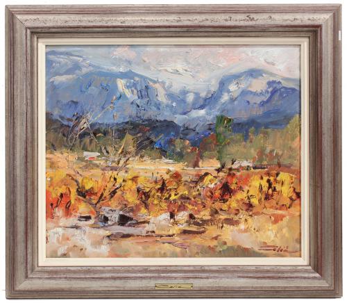 BERNARDINO CELIÁ COLOM (1921-1985). "PAISAJE MALLORCA", 197