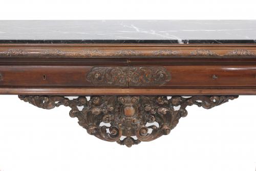 LARGE SPANISH BAROQUE STYLE CONSOLE, SECOND HALF C20th.
