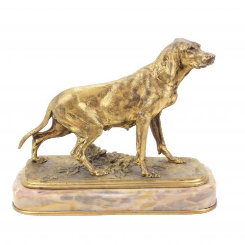 SIGUIENDO MODELOS DE PIERRE-JULES MÈNE (1810-1879). "PERRO".