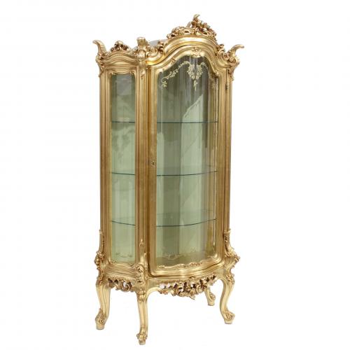 ROCOCO STYLE DISPLAY CABINET, MID C20th.