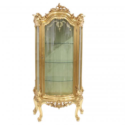 ROCOCO STYLE DISPLAY CABINET, MID C20th.
