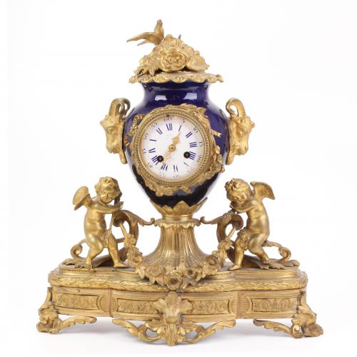 FRENCH TABLE CLOCK, C19th.
