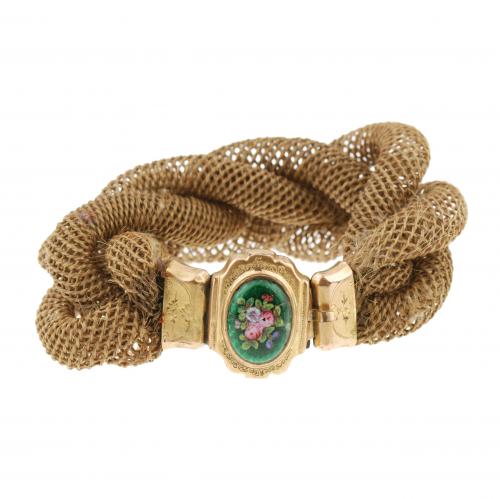 HAIR BRACELET, MID C19th.