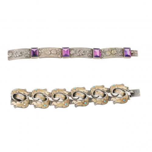 TWO BRACELETS, EARLY C20th.