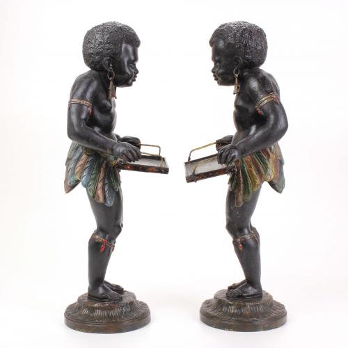 PAIR OF "BLACKAMOORS" SECOND HALF C19th.