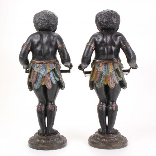 PAIR OF "BLACKAMOORS" SECOND HALF C19th.