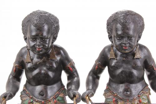 PAIR OF "BLACKAMOORS" SECOND HALF C19th.