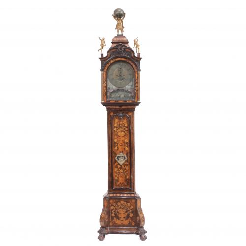DUTCH GRANDFATHER CLOCK, C18th.