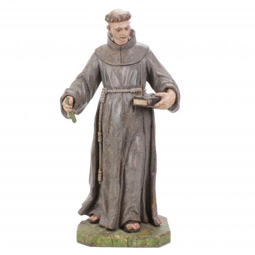 SEGUIDOR DE PEDRO DE MENA, ÚLTIMO TERCIO SIGLO XVI.  "SAN ANTONIO DE PADUA".