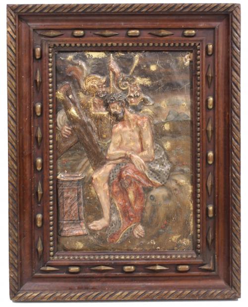 ESCUELA ESPAÑOLA, SIGLO XVI. "CRISTO ATADO A LA COLUMNA".