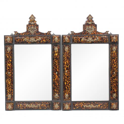 PAIR OF WALL MIRRORS, C19th.