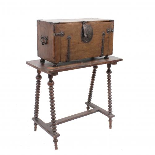 SPANISH WRITING BOX & TABLE, C17th.
