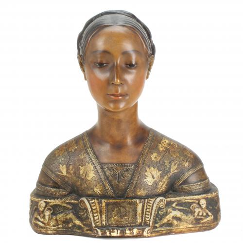 FLORENTINE BUST OF A LADY, C20th.