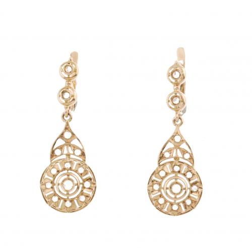 EARRINGS, LAST THIRD C19th.